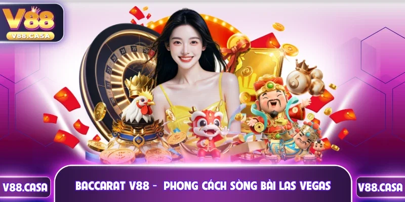 Baccarat V88 mang phong cách sòng bài Las Vegas