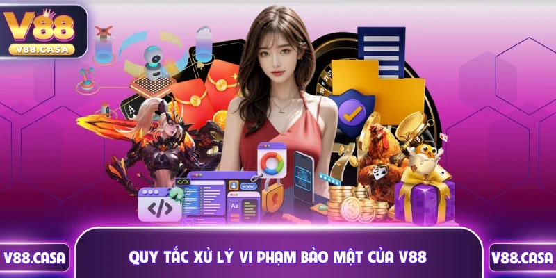 Quy tắc xử lý vi phạm bảo mật của V88