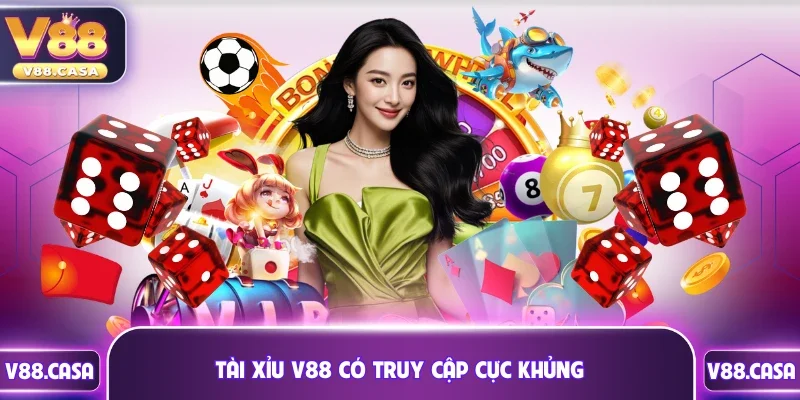 Tài xỉu V88 sở hữu lượng truy cập cực khủng